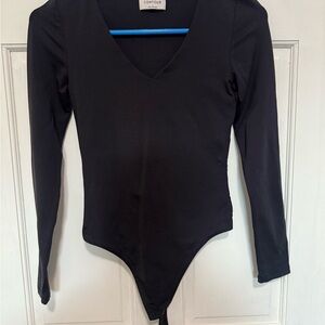 Black Aritzia Long Sleeve Bodysuit